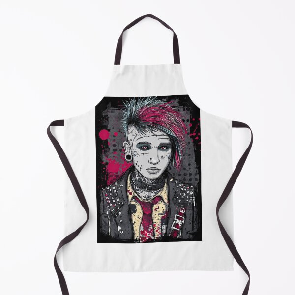 Item preview, Graphic Goth Punk With Piercings And Rage designed and sold by Piotrek0001.