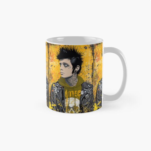 Item preview, Punk Man With Facial Hair Tattoos Piercings designed and sold by Piotrek0001.