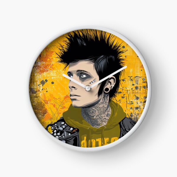 Item preview, Punk Man With Facial Hair Tattoos Piercings designed and sold by Piotrek0001.