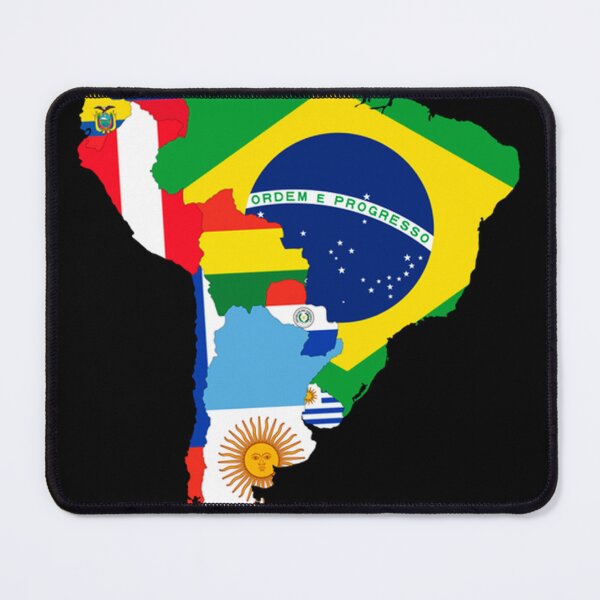 Item preview, Latin South America Continent Map Flags designed and sold by HechoEnAztlan.