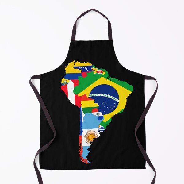 Item preview, Latin South America Continent Map Flags designed and sold by HechoEnAztlan.