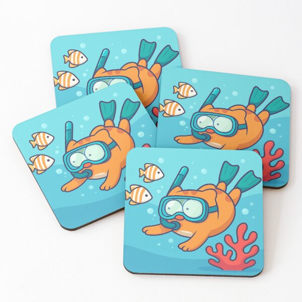 Item preview, Scuba Cat Adventure designed and sold by Alpaca Ridge.