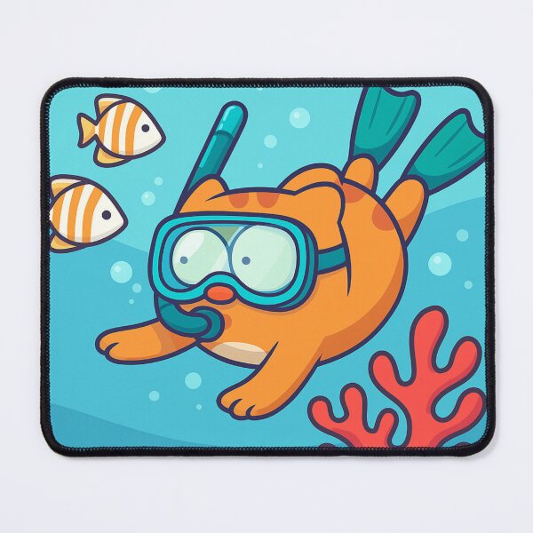 Item preview, Scuba Cat Adventure designed and sold by Alpaca Ridge.