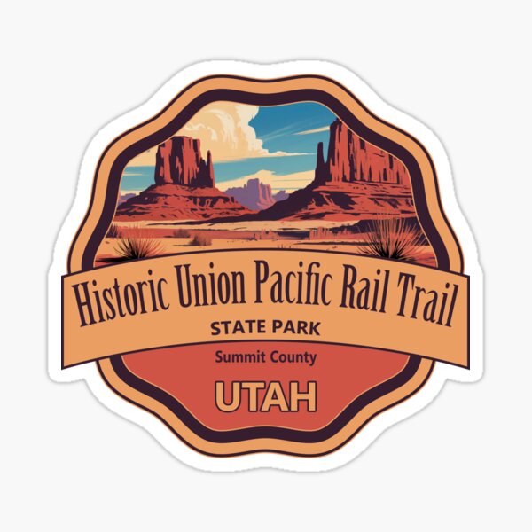 Item preview, Historic Union Pacific Rail Trail State Park, Summit County, Utah designed and sold by Wanderful-roads.