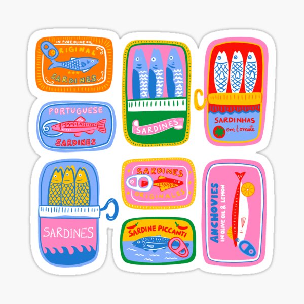Item preview, Sardines Seamless designed and sold by DafneDStudio.
