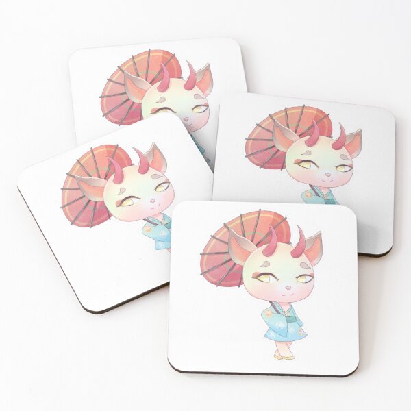 Item preview, Shino Sticker | Cute Animal Crossing Villager | Pastel Aesthetic Japan-Inspired Art | Kawaii Horned Deer Character designed and sold by simikaart.