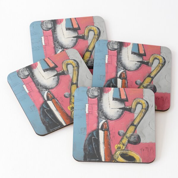 Item preview, Modern Abstract Jazz Passion Captured Through Vibrant Forms and Dynamic Rhythmic Composition designed and sold by OlfactoART Studio.