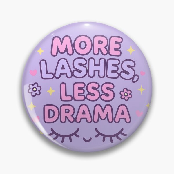 Item preview, More Lashes Less Drama – Kawaii Lash Tech Pastel Design designed and sold by Meandmyshop.