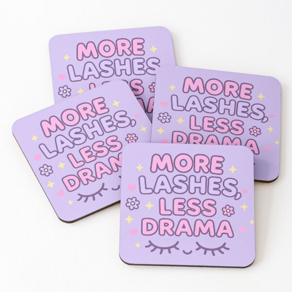 Item preview, More Lashes Less Drama – Kawaii Lash Tech Pastel Design designed and sold by Meandmyshop.