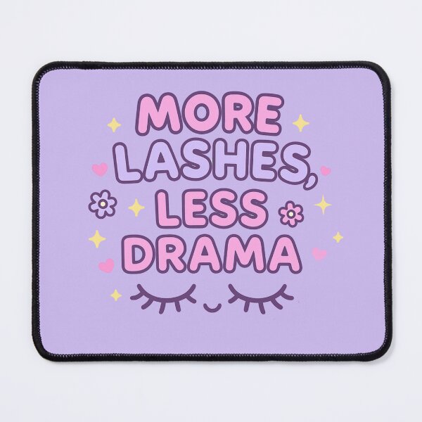 Item preview, More Lashes Less Drama – Kawaii Lash Tech Pastel Design designed and sold by Meandmyshop.