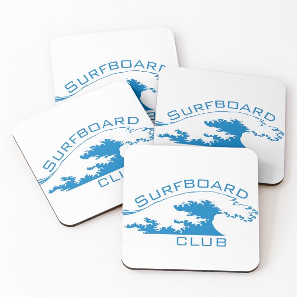 Item preview, Surfboard Club Ocean Wave Summer Design in White designed and sold by nikifora.