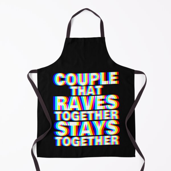 Aperçu de l'œuvre Un couple qui s'éclate ensemble reste ensemble | Trippy Rave Love Design créée et vendue par Qudkin.