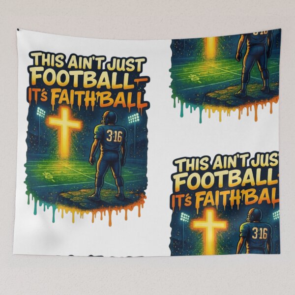 Item preview, This Ain't Just Football-It's FAITHBALL designed and sold by FaithDripStudio.