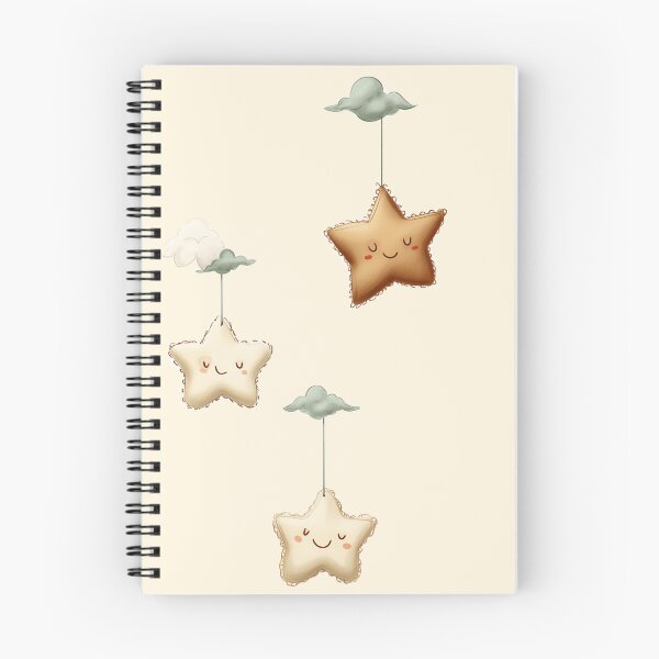 Item preview, Dreamy Hanging Clouds with Star – Whimsical Nursery Wall Art designed and sold by Lowrain Nabih.