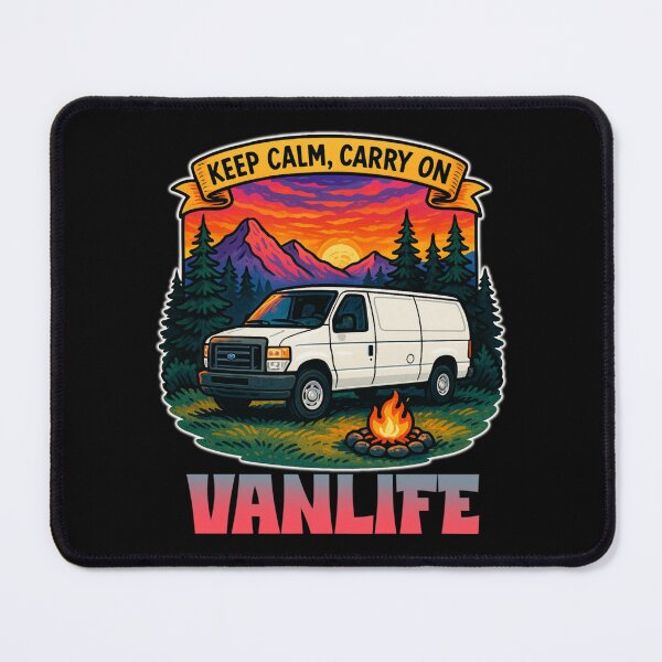 Item preview, Keep calm, carry on econoline vanlife designed and sold by VANLIFE..