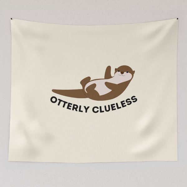 Item preview, Otterly Clueless designed and sold by GoblinBoutique.