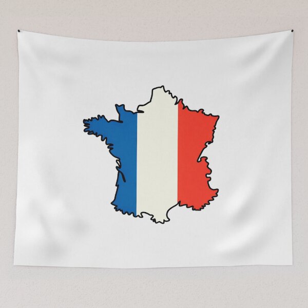 Item preview, France Flag Map designed and sold by Paper Drip.