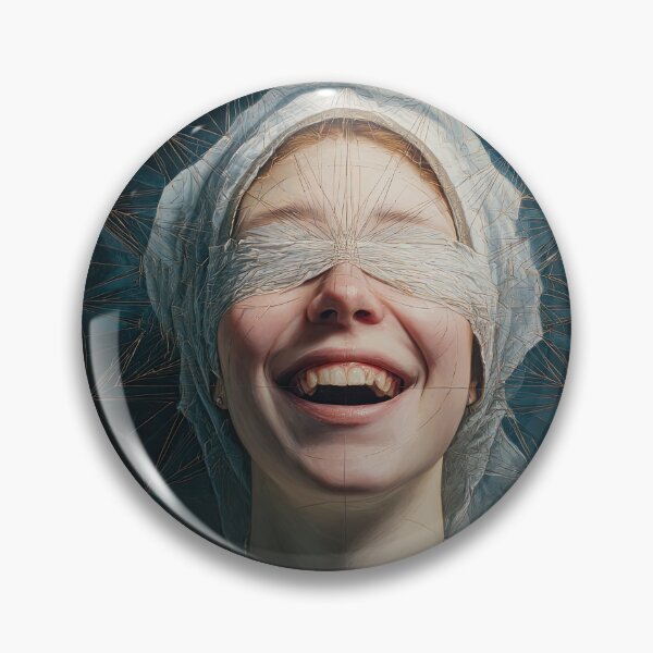 Item preview, Blindfolded Cheerful Victorian Woman designed and sold by Shannon Hilson.