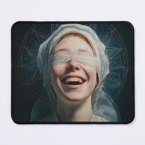 Item preview, Blindfolded Cheerful Victorian Woman designed and sold by Shannon Hilson.