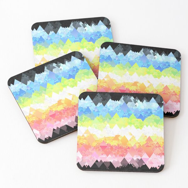 Item preview, Groovy Boho Mod Retro Trippy Geometric Abstract Queer Pride Flag designed and sold by Chaos Queery.