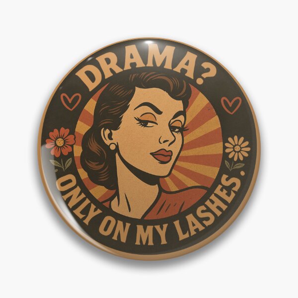 Item preview, Drama? Only On My Lashes – Retro pop art lashes Design designed and sold by Meandmyshop.
