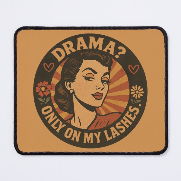 Item preview, Drama? Only On My Lashes – Retro pop art lashes Design designed and sold by Meandmyshop.