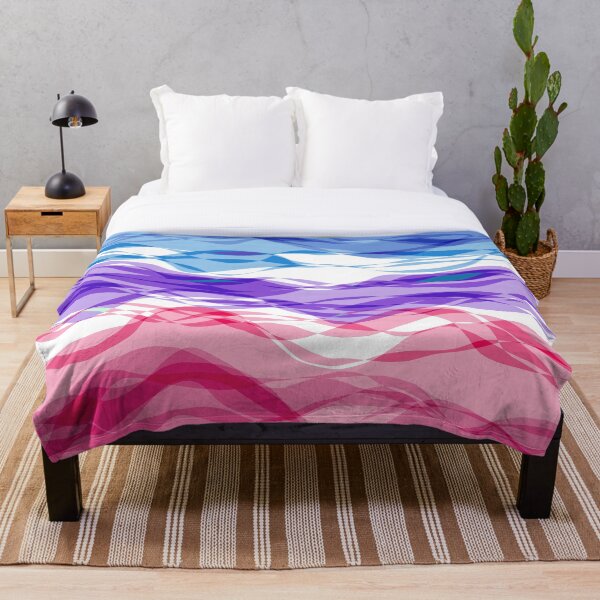 Item preview, Squiggly Wavy Groovy Bohemian Trippy Bigender Pride Flag designed and sold by Chaos Queery.