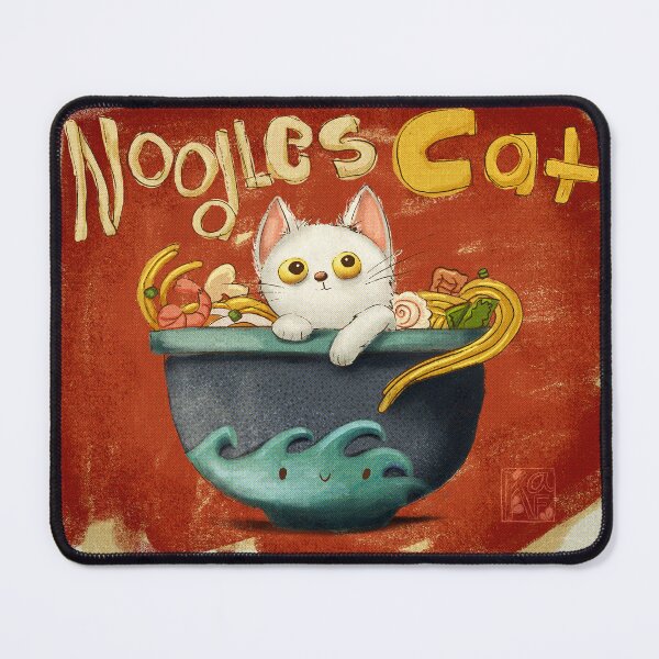 Item preview, Noodles Cat. Too cute to slurp! designed and sold by Kristin Farnsworth Art .