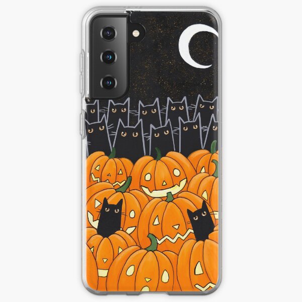 Black Cats & Jack-o-Lanterns Samsung Galaxy Soft Case