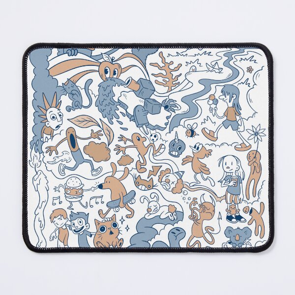Item preview, Doodle Art square #1 designed and sold by Drawingvild.