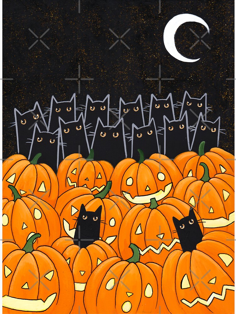 Black Cats & Jack-o-Lanterns by kilkennycat