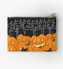 Black Cats & Jack-o-Lanterns Zipper Pouch