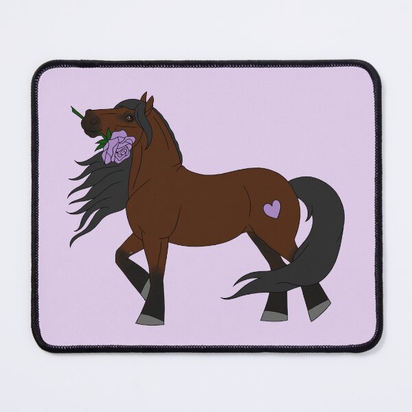 Item preview, Cute Bay Cartoon Pony with Purple Rose designed and sold by DappledMoon.