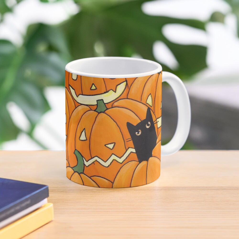 Black Cats & Jack-o-Lanterns Mug