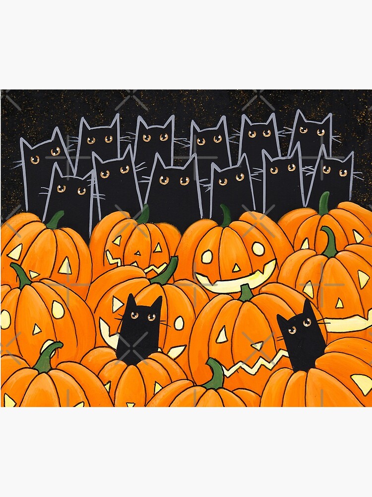 Black Cats & Jack-o-Lanterns by kilkennycat