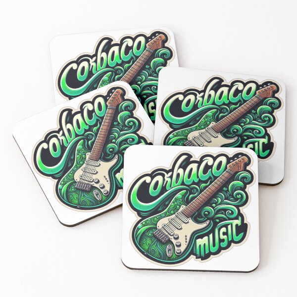 Item preview, Trippy Green Strat Logo designed and sold by CorBaco.