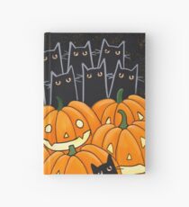 Black Cats & Jack-o-Lanterns Hardcover Journal