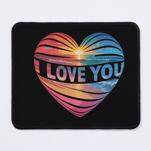 Item preview, A mesmerizing psychedelic art piece featuring the words I LOVE YOU designed and sold by MRFEZOO2030.