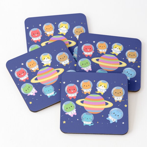 Item preview, Space Cats Adventure in Colorful Galaxy designed and sold by Nok-Thep.