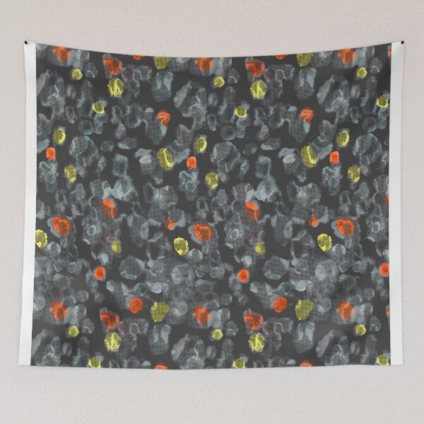 Item preview,  Digital painting animalier yellow black red designed and sold by Alessandro Remo Mazzoni Remotextiles.