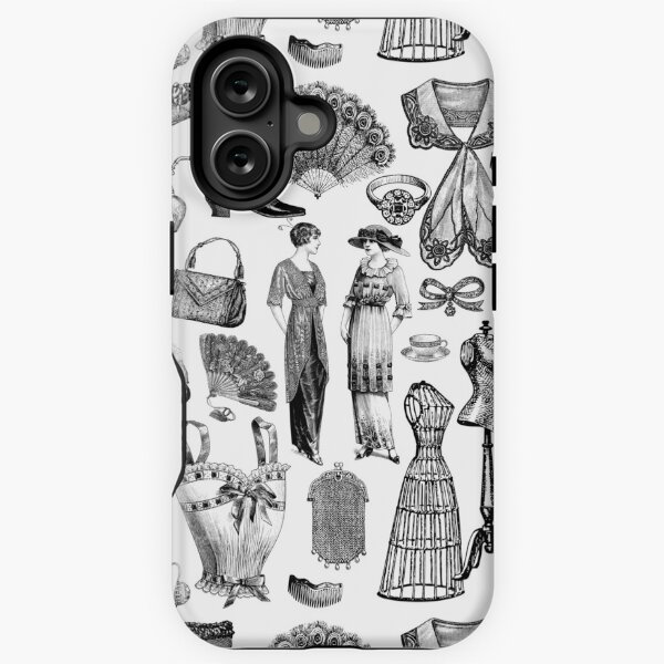 Item preview, antike edwardianische Vintage-Mode Damen weiße Toile designed and sold by Gossip Rag.