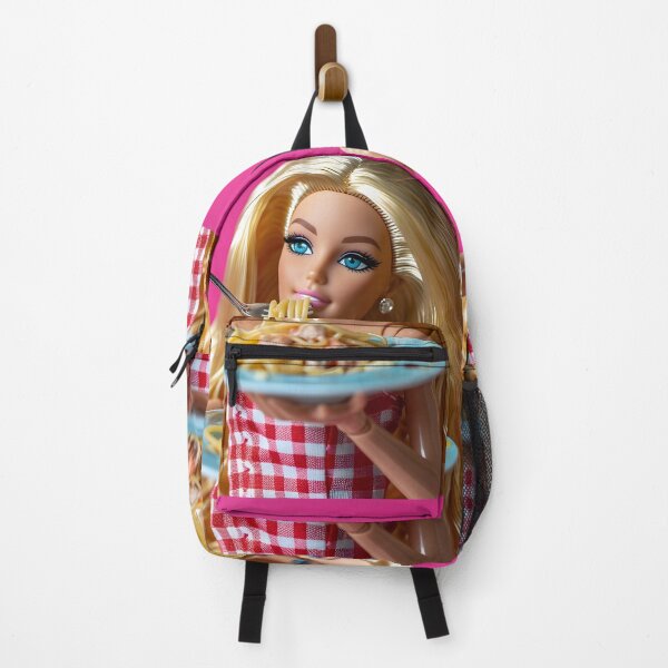 Item preview, Fashion Doll Eats Spaghetti – Retro Bold Pop Art Print designed and sold by The Walls Wonder.