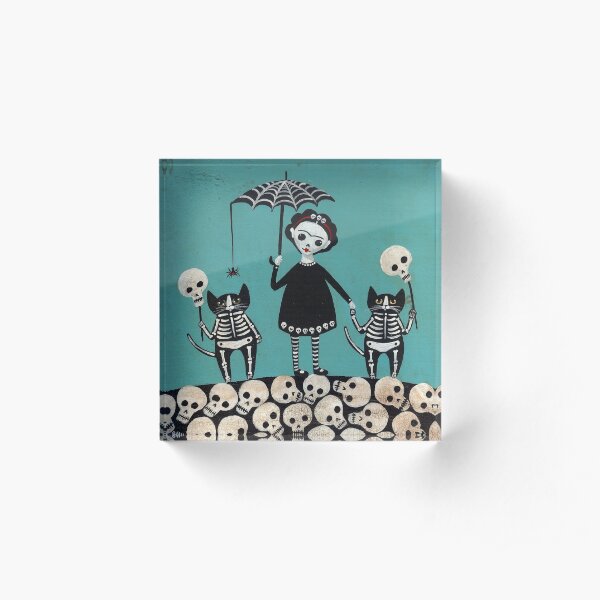 Day of the Dead Acrylic Block