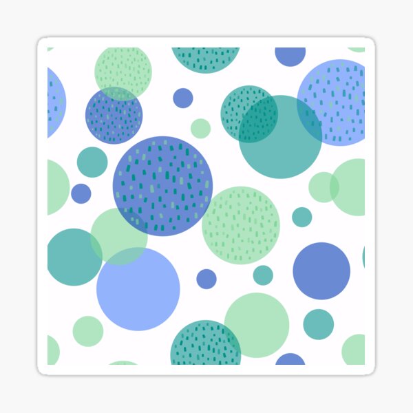 Bubblegum, green and blue Sticker