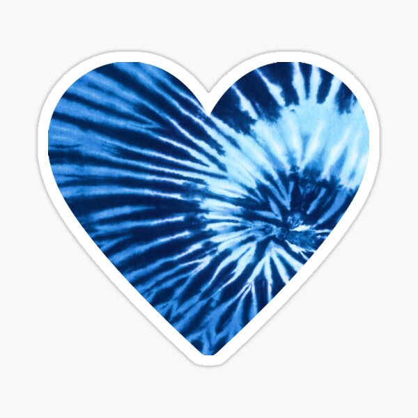 Item preview, BLUE TIE DYE HEART designed and sold by MNG123.