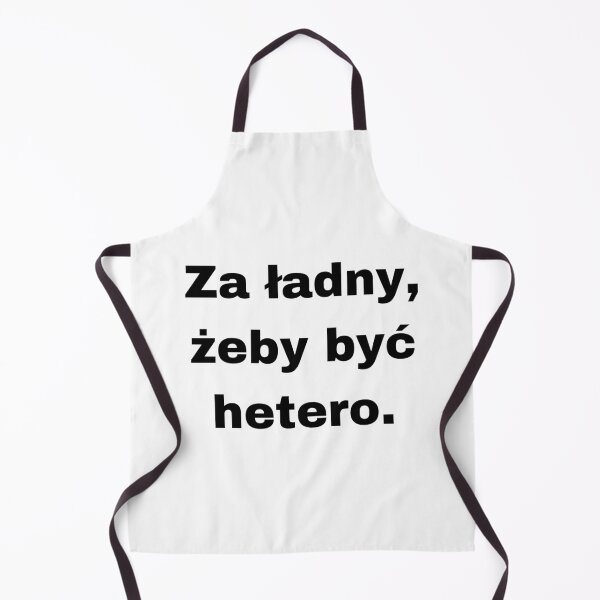 Item preview, Za ładny żeby być hetero – śmieszny prezent LGBT z napisem dla geja designed and sold by Archiemorphic.