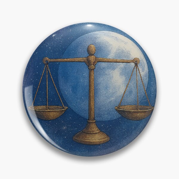 Item preview, Moon in Libra – Celestial Scales Watercolor Zodiac Art designed and sold by Emocean-Designs.