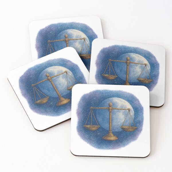Item preview, Moon in Libra – Celestial Scales Watercolor Zodiac Art designed and sold by Emocean-Designs.
