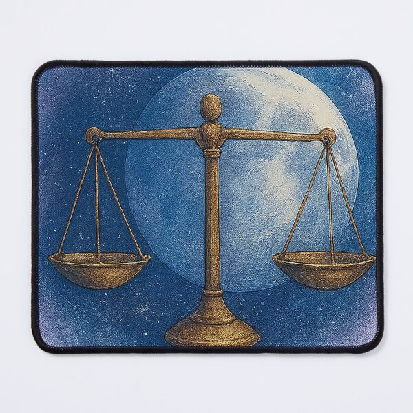 Item preview, Moon in Libra – Celestial Scales Watercolor Zodiac Art designed and sold by Emocean-Designs.