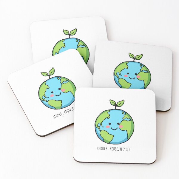 Item preview, Reduce Reuse Recycle earth with sprout designed and sold by Seeds of Change.